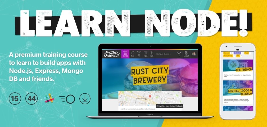 eloquentwebapp's tweet image. [SPECIAL LAUNCH PRICE] Learn to build applications and APIs with #Node.js, #Express, #MongoDB and friends @wesbos buff.ly/2pn46HS