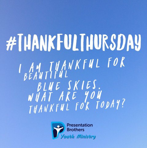 Share and tell us what you are thankful for today?
#ThankfulThursday
<a href="/EvangeliseIRL/">PresEvangelisation</a>