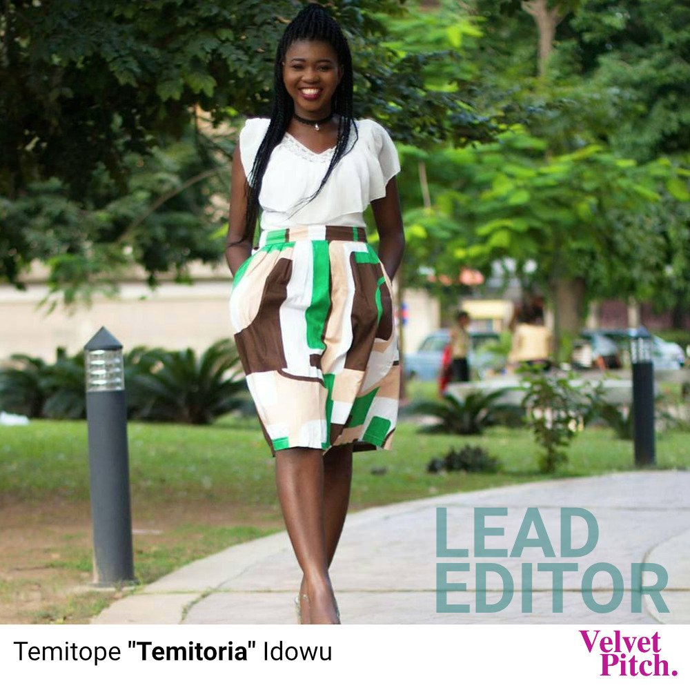 43and7's tweet photo. *Update*
@temitoria joins the team as #LeadEditor of our female centric channel: @velvet_pitch
#Talent #NewRebel https://t.co/rJfQncyura
