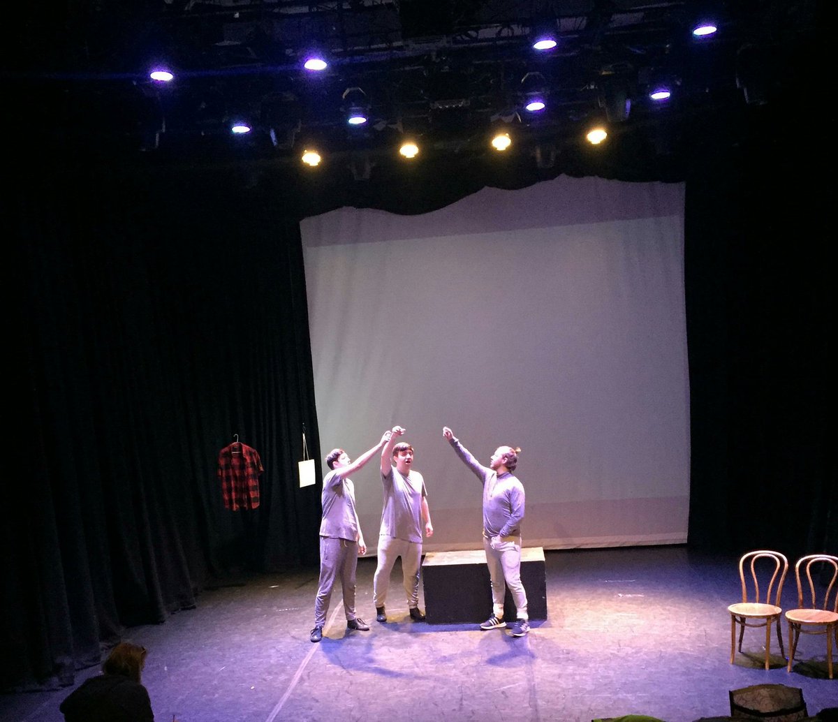 C3UDrama's tweet photo. Third night of #finalyear performances. Delta Phase by a #Polish playwright Radosław Paczocha staged by #TearAway company! https://t.co/jutAggDleQ