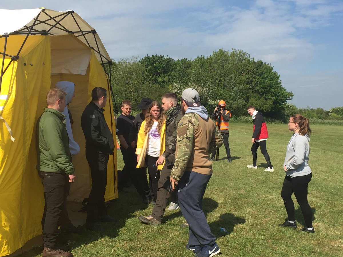 DrAlisonsTweets's tweet photo. Day 3 of @portsmouthuni's 5th annual #SimEx2017 simulating civil unrest and gang activity at a refugee camp https://t.co/Ug76qpBxlC