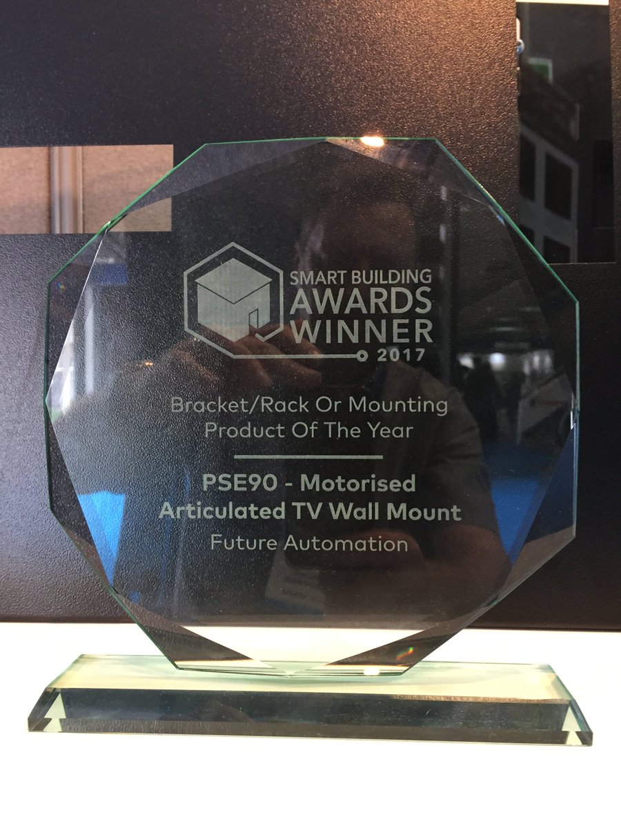 Proud to announce the PSE90 has won <a href="/Install_Mag/">Essential Install</a> Smart Building Awards TV Bracket of the Year! bit.ly/2oR7uJq #EILive2017 #avtweeps