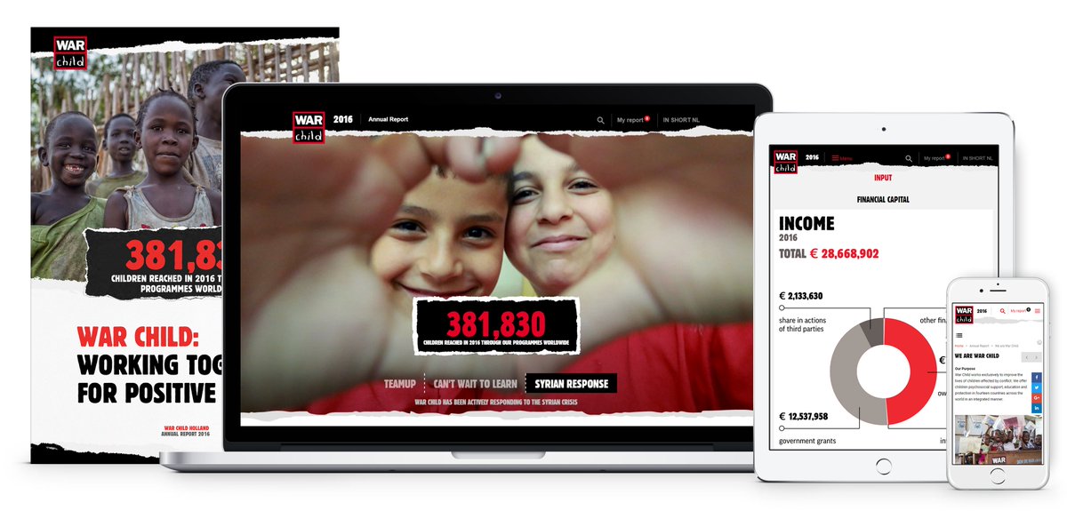 F19_NL's tweet photo. Met Partners Elastik, Active Element en Berry Timmermans realiseerden we een multichannel jaarverslag voor War Child https://t.co/YOseDv8m67 https://t.co/05To7X4oMq