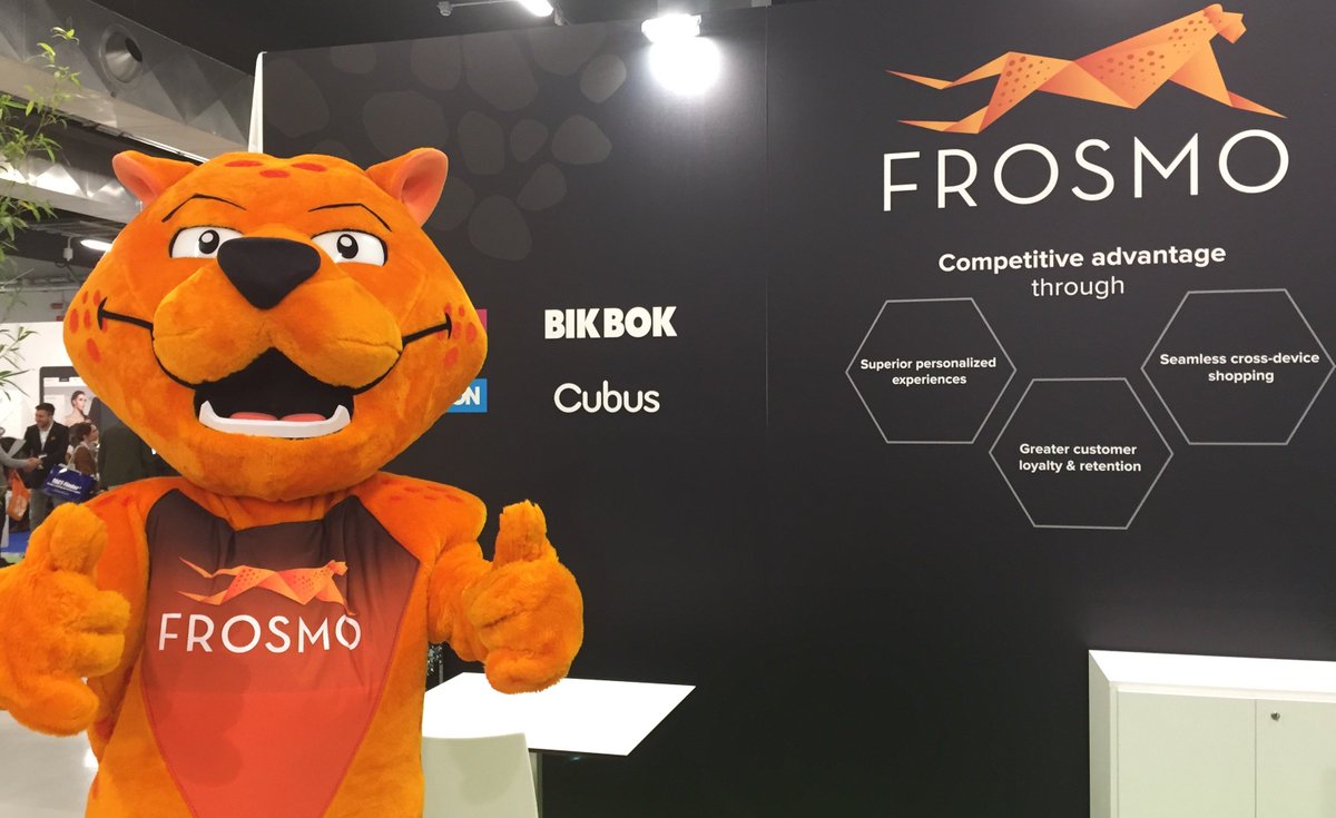 Frosmo's tweet photo. Day 2 at #NetcommForum in Milan. Cheetah hugs at booth D20! #UX #SingleTag #FROSMO #retail #eCommerce @MiCoMilano https://t.co/Llh7k3OYtH