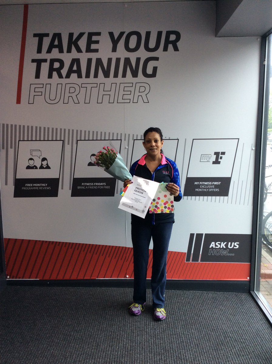 FFExeter's tweet photo. Devika, our protein queen! 👸💪👌💕👊👑 #fitnessfirstexeter #fitnessfirst #fitness #protein #bakeoff #fgt #proteingains #winner #motivation https://t.co/Wyx59Fwlyw