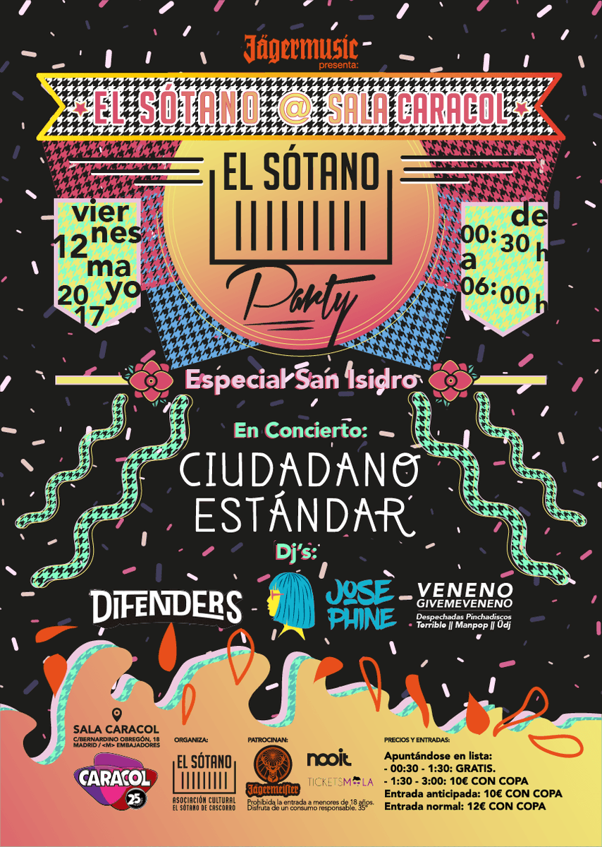 fanonfire's tweet photo. Este viernes en @salacaracol los muchachos de El Sótano han montado una fiesta Pre San Isidro con muchas sorpresas  https://t.co/dzZDr3VnQh https://t.co/nx40rlg5ul