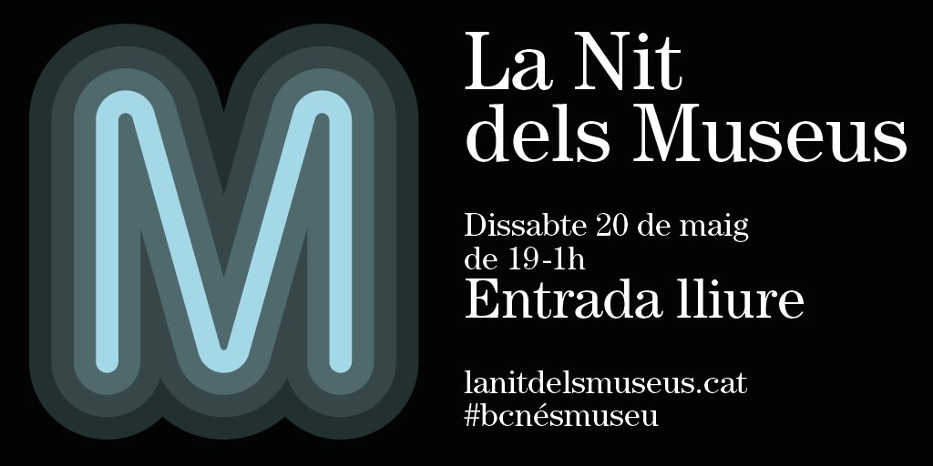 bcncultura's tweet photo. Més informació sobre la Nit dels Museus a https://t.co/sLS8QWfCgq #bcnésmuseu https://t.co/nyoxtCO9zD