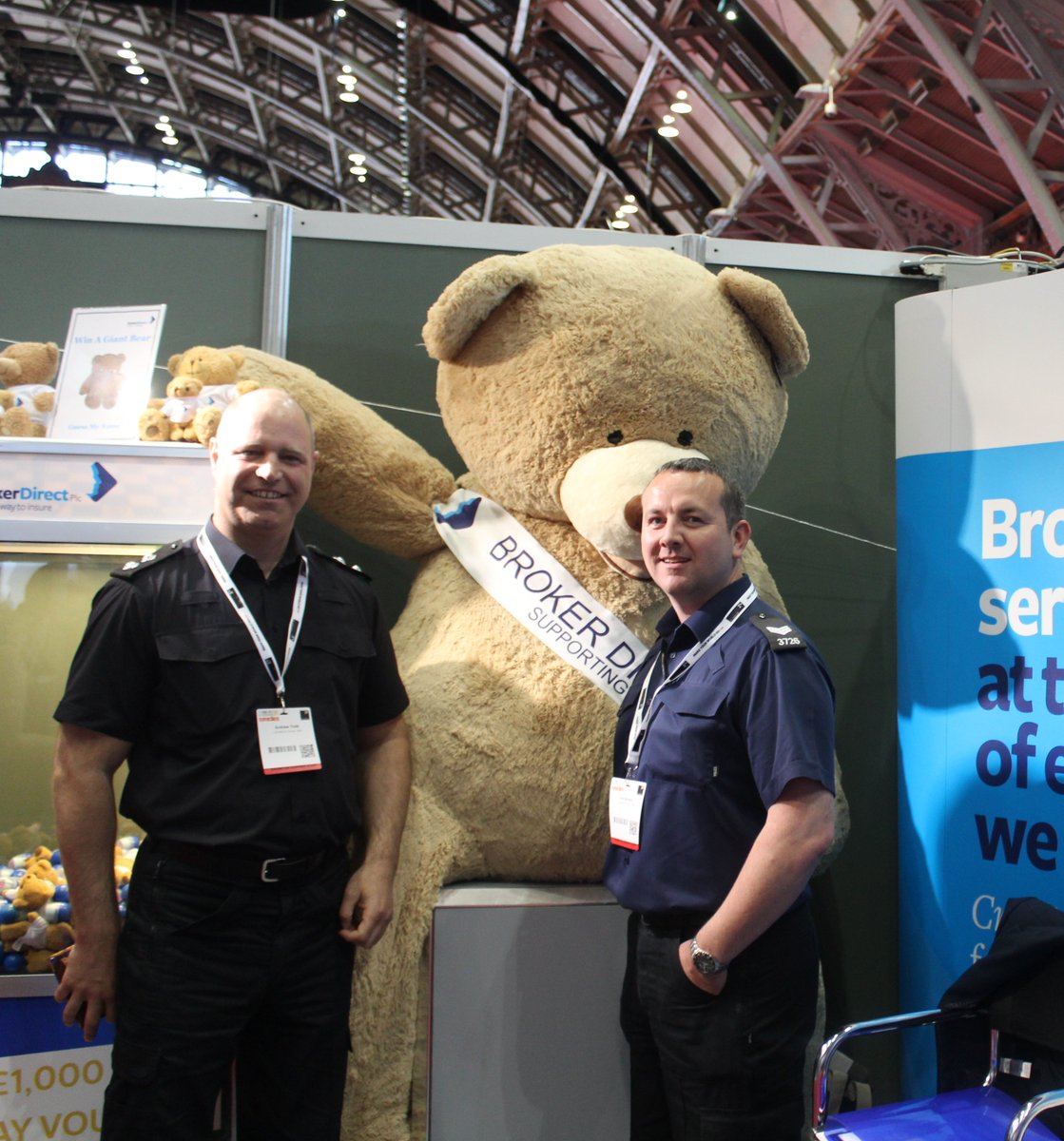 BrokerDirectPlc's tweet photo. Your under arrest @LancsPolice #BIBA2017 #GuesstheName #StandB59 https://t.co/AX5pFzzNFo