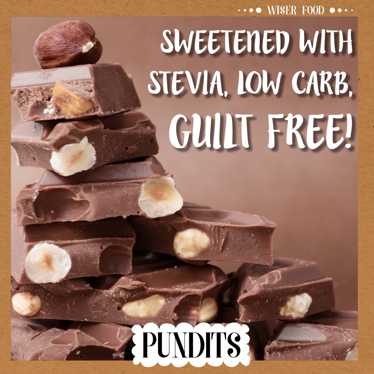 Pundits_UK's tweet photo. Tag a friend who would love our GUILT FREE chocolate! https://t.co/V68El1LsIS