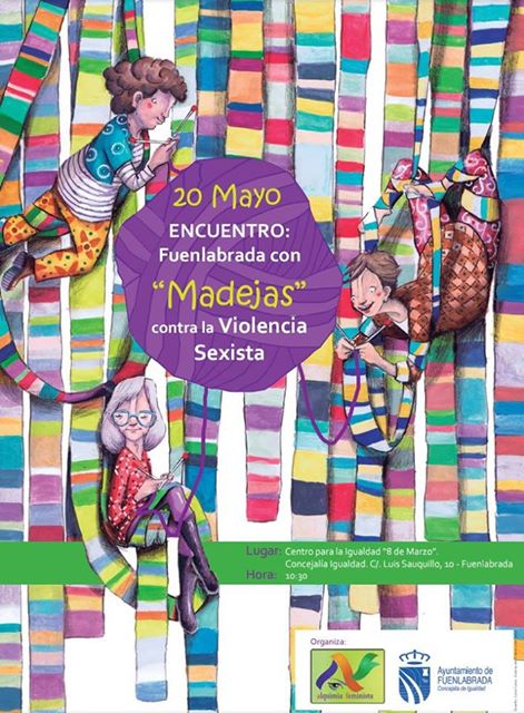 Alquimia_F's tweet photo. El sábado 20 de mayo, a las 10.30 horas, en la Concejalía de Igualdad, organizamos, con el @AytoFuenla MADEJAS CONTRA LA VIOLENCIA SEXISTA. https://t.co/12av8IYjIl