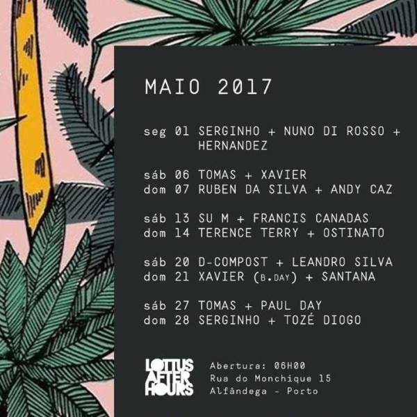 Upcoming gig at Lottus After Hours in Porto, Portugal (Sat, 20.05.2017)