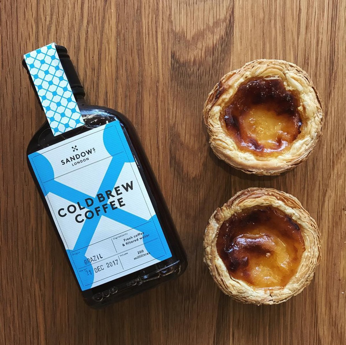 SandowsLondon's tweet photo. Dreaming about gorging on Pastel de Nata from @YellowCanaryCaf rn... 💭 🍮 #pasteldenata #coldbrew https://t.co/WY74OBZZdm