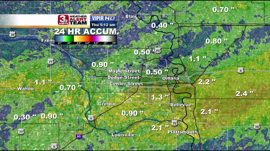 RyanMcPikeKMTV's tweet photo. Rainfall the last 24 hours has been quite impressive!  https://t.co/fu6lUleice https://t.co/wW4a9n8xrn