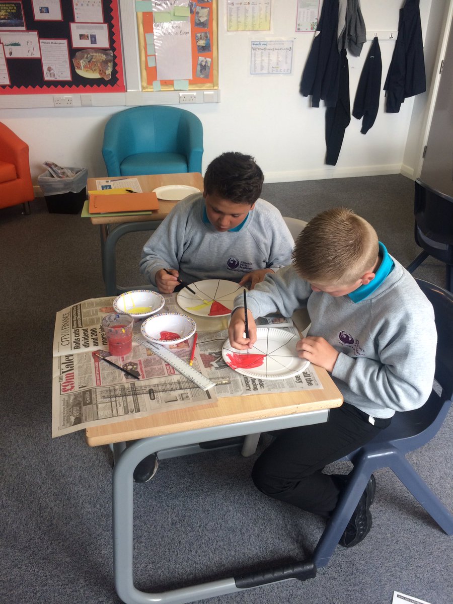 PhoenixPark_'s tweet image. Paper plate pie charts #mathsiscool #creative #statistics