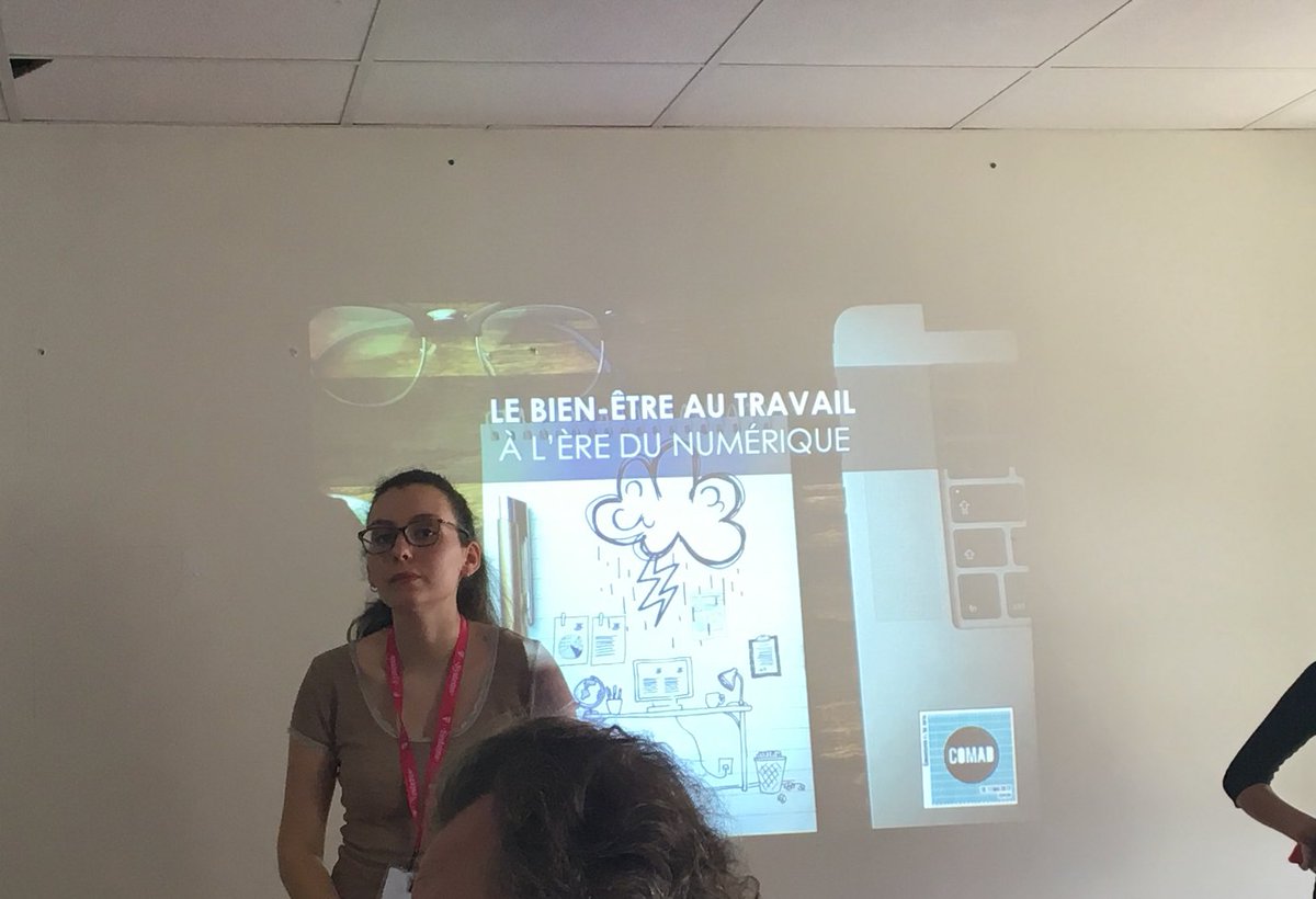 Fannydbs10's tweet photo. Le bien être au travail, pas une simple tendance ! @esupcomParis #COMAD2017 https://t.co/xAdXwZVkSK
