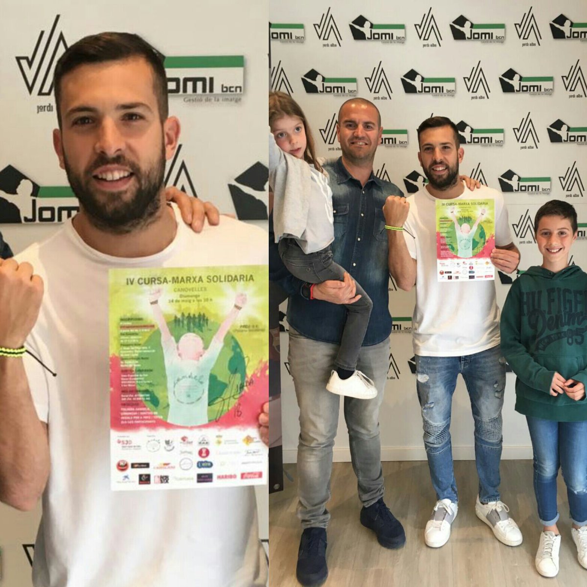 Gotzam y <a href="/JordiAlba/">Jordi Alba</a> te animan a venir a la Marxa Solidària <a href="/PulserasCandela/">Asociación Pulseras Candela</a> ¡Ayuda a combatir el cáncer infantil! goo.gl/r2LnfV