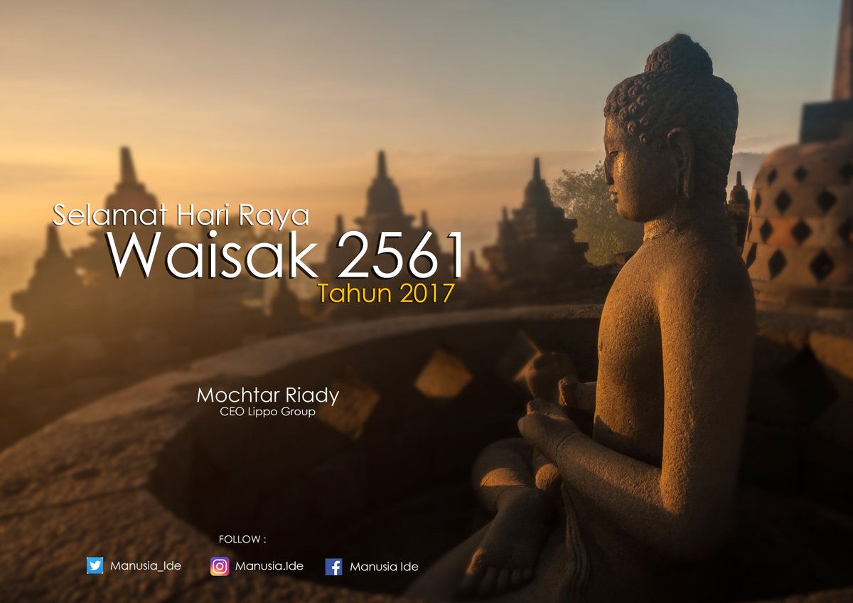 Mochtar Riady Mengucapkan Selamat Hari Raya Waisak 2017
