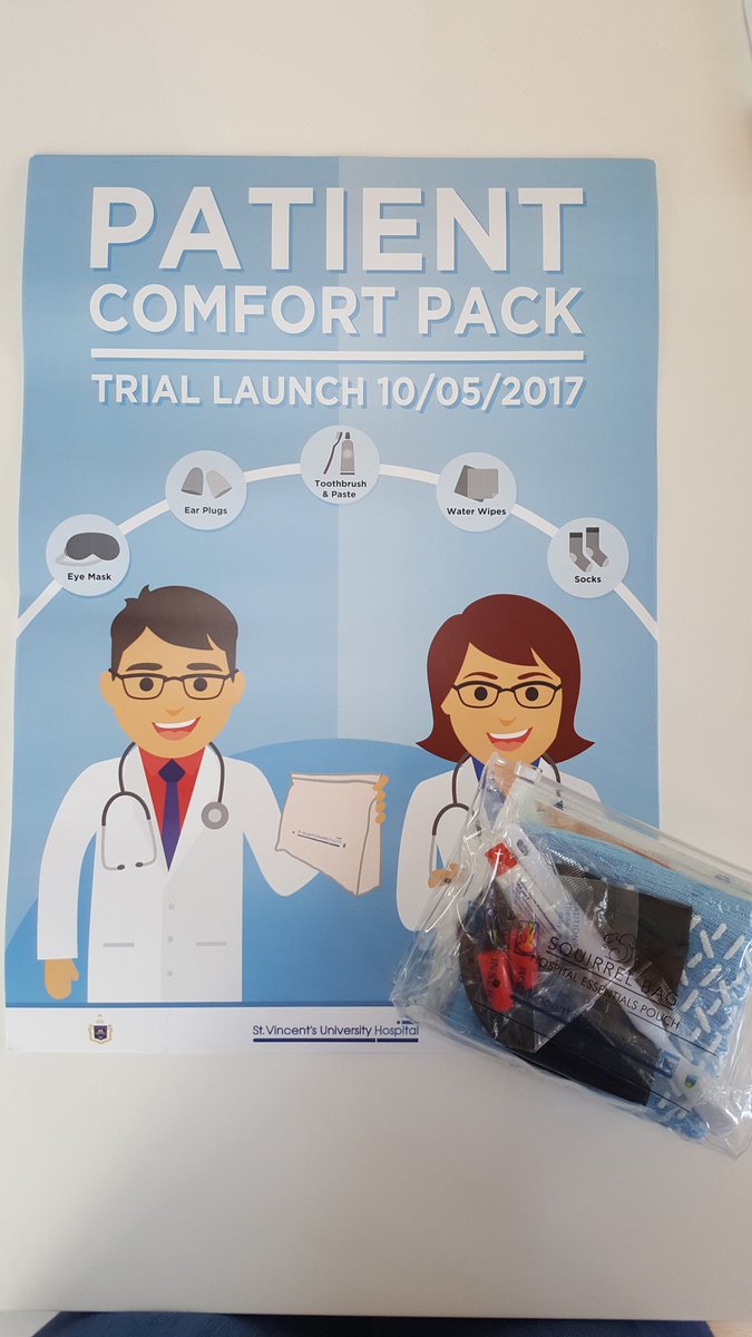 JJordanSkerries's tweet photo. Launch of new patient Comfort Pack@edsvuh!thanks to Squirrel Bag @ryanjtw @iceandsalt hopefully happier patients &amp;great data @SimonHarrisTD https://t.co/qQ0dhVOXBN