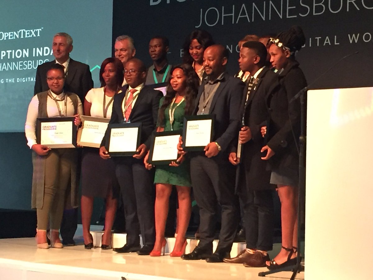 #OpenText Graduates. 10 of South Africa's bright young minds - prepared to shape a better future. Kudos to OpenText for supporting them.