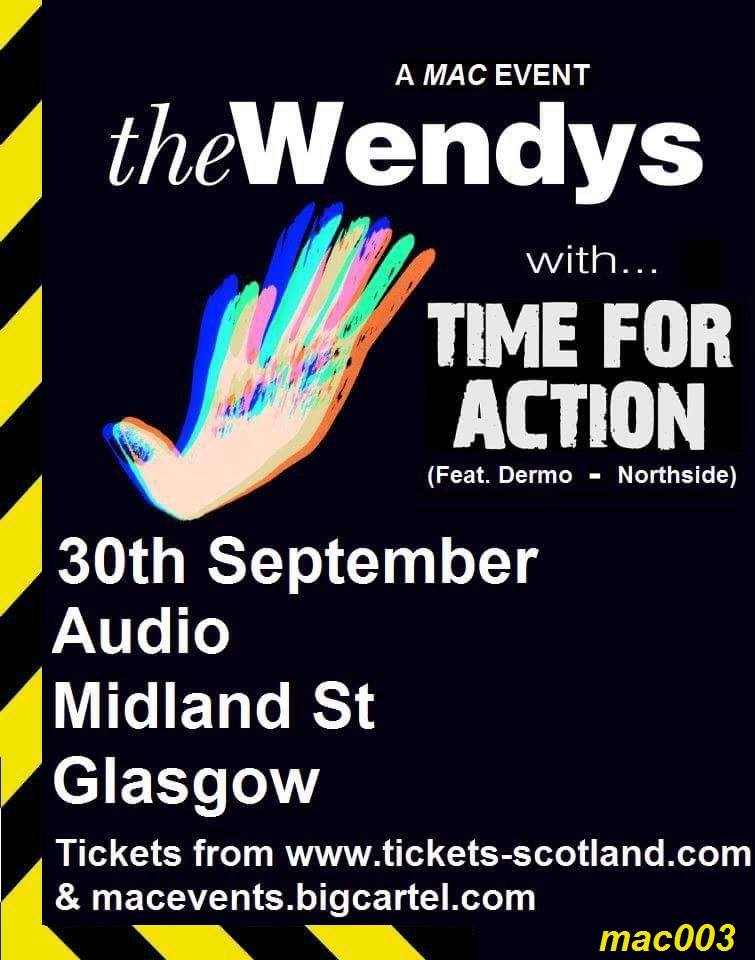 the Wendys (@the_wendys) on Twitter photo We play a rare live show in Glasgow on 30th September. Tickets available now. <a href="/AudioGlasgow/">Audio Glasgow</a> <a href="/TimeForAction__/">TIME FOR ACTION</a> <a href="/MAC_events_scot/">MAC Events (Gla/Man)</a> <a href="/NeilCooper1/">Neil Cooper</a> We play a rare live show in Glasgow on 30th September. Tickets available now. <a href="/AudioGlasgow/">Audio Glasgow</a> <a href="/TimeForAction__/">TIME FOR ACTION</a> <a href="/MAC_events_scot/">MAC Events (Gla/Man)</a> <a href="/NeilCooper1/">Neil Cooper</a>