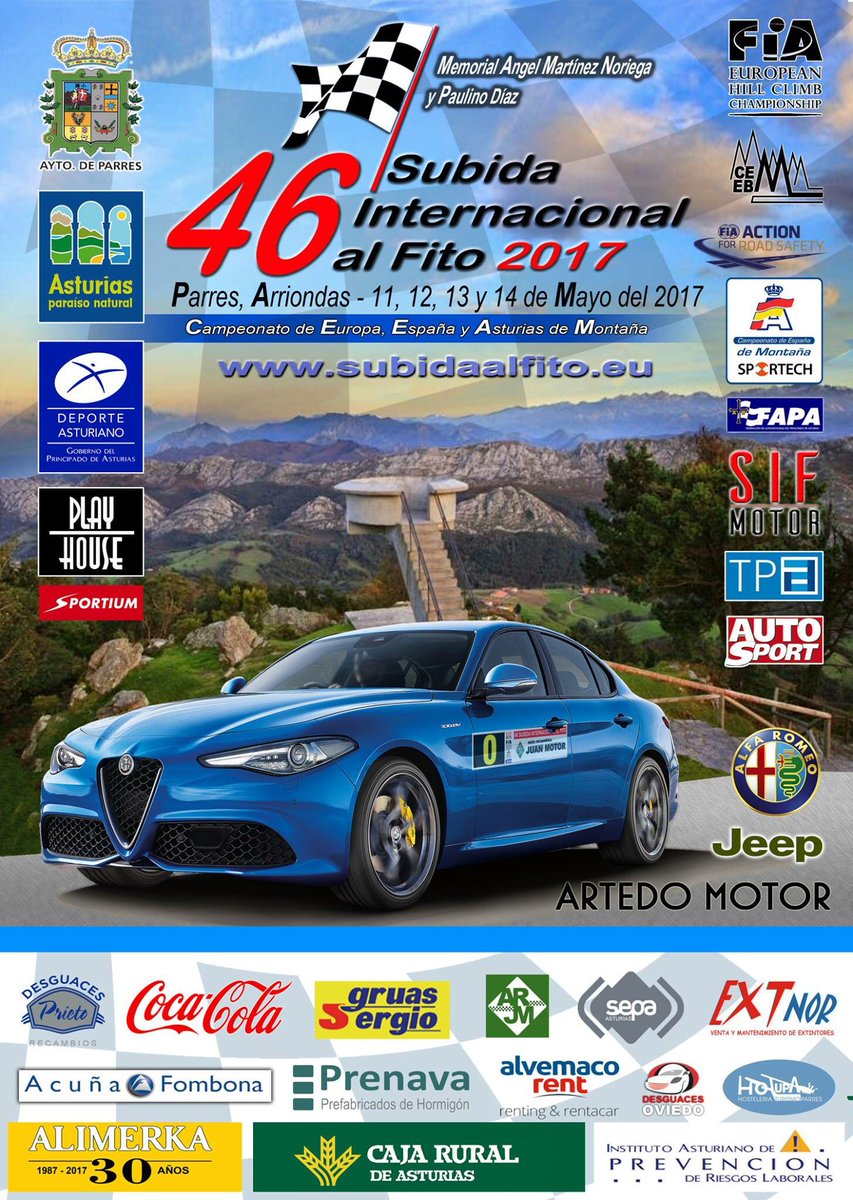 encmotorsport's tweet photo. Este fin de semana estaremos en la #SubidaFito 3ª cita del europeo de montaña, con una inscripción de lujo, aunque con ausencias. #HillClimb https://t.co/Y3B0dmURBV