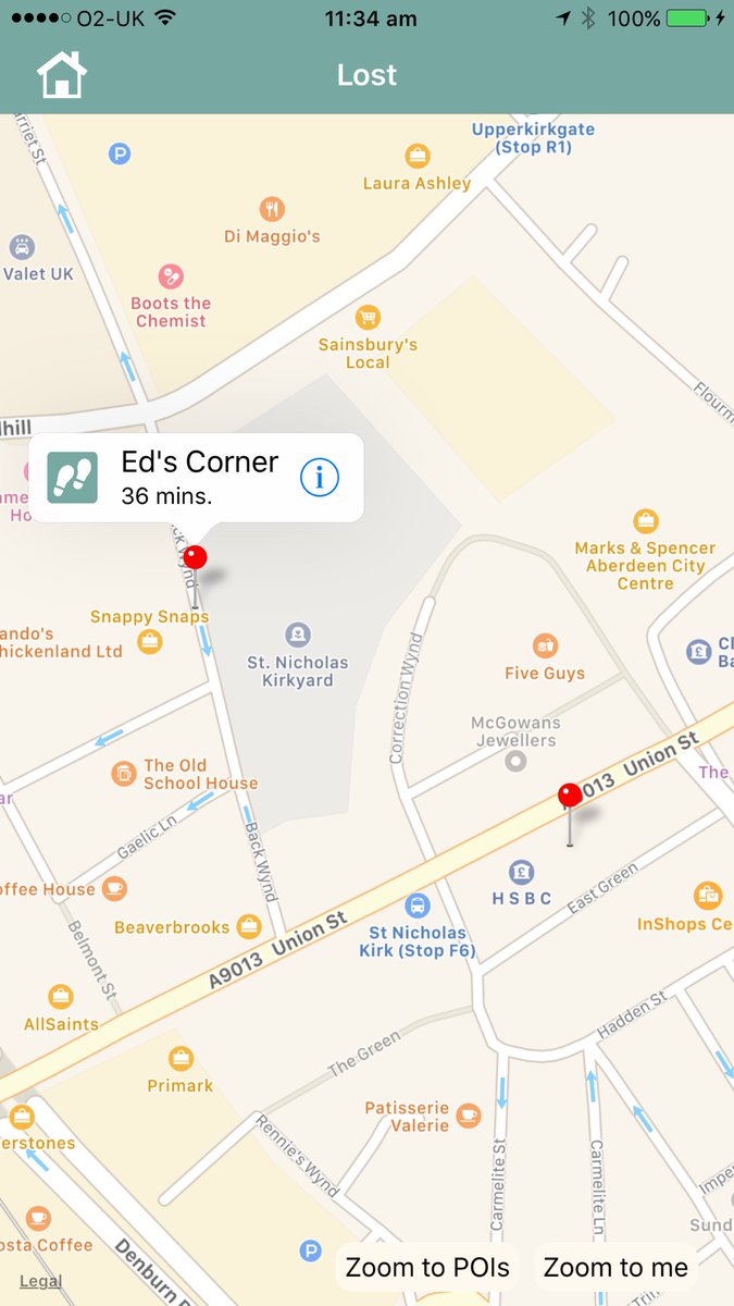 mappingapping's tweet photo. Field testing some upgrades later today. Added a new walk of places now lost to #Aberdeen such as BHS and Belmont Cinema Bar https://t.co/qgzcax9KaV