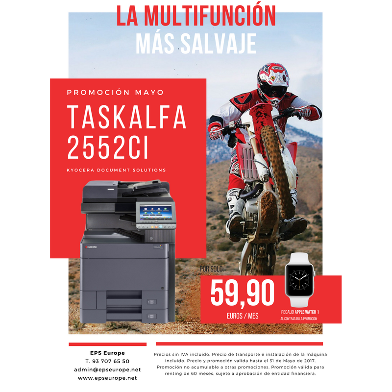 epseurope's tweet photo. ¿Buscas una MFP flexible, de alta calidad y vibrante color? Contrata nuestra promoción y consigue un Apple Watch de REGALO. https://t.co/3zc0KPnMTq