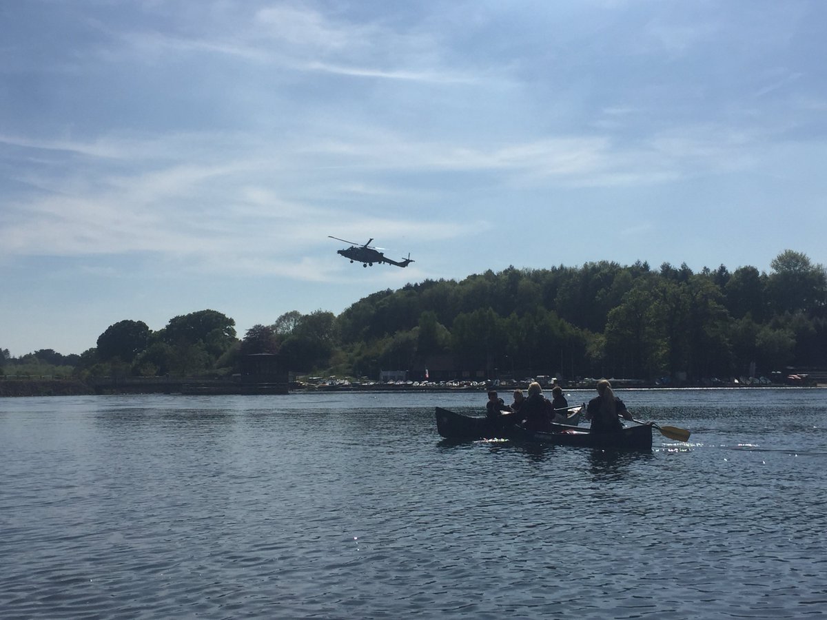 HindleapWarren's tweet photo. Exciting day out canoeing yesterday afternoon as a helicopter hovered the lowest we've seen above Ardingly reservoir! #prettywindy #canoeing https://t.co/W6LPOXakv9