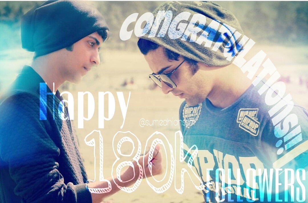 SumedhianSam's tweet photo. Happy 180k followers on instagram😀✌️❤️@beatking_sumedh many more to come😊 https://t.co/CSQ8aAKoiH
