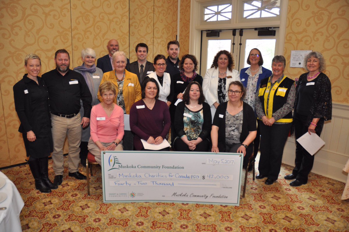 Just some of the organizations receiving Canada 150 grants from Muskoka Community Foundation. Proud to support these community leaders!