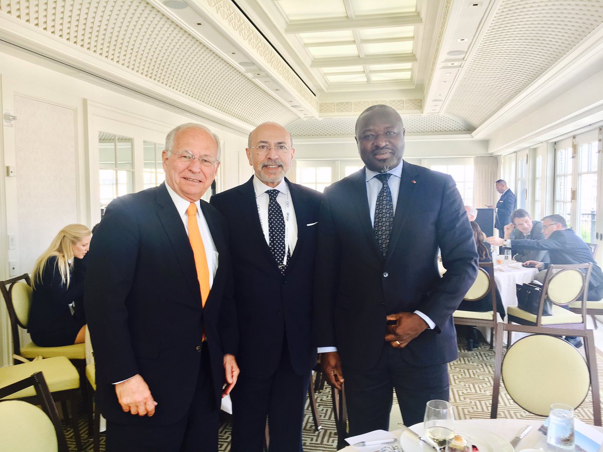 SinaZerbo's tweet photo. #MSCwashington ends on a chat w/ "Maestro" W. Ischinger/#Egypt phil'thropist S. Gabr/ H.E. Y. Amrani #Morocco: #Africa & preventive security https://t.co/Wt55xK4gae