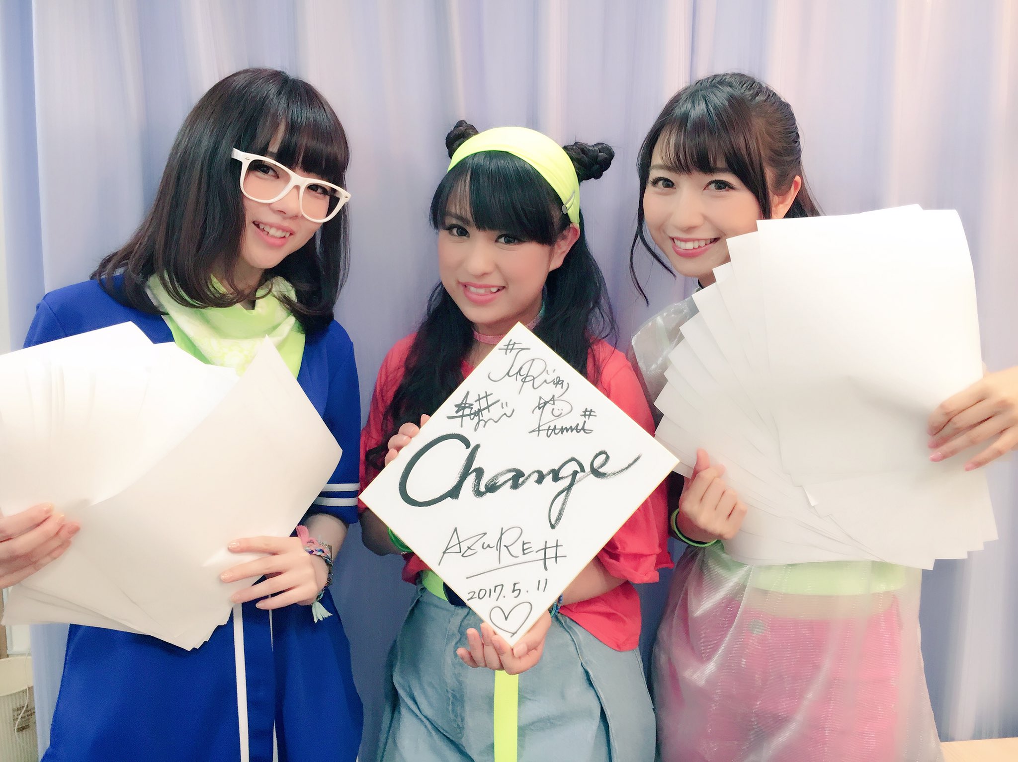 夏目樹里AZURE♯11/24岐阜大垣 on Twitter "三重テレビ とってもワクドキ！ アズールシャープ