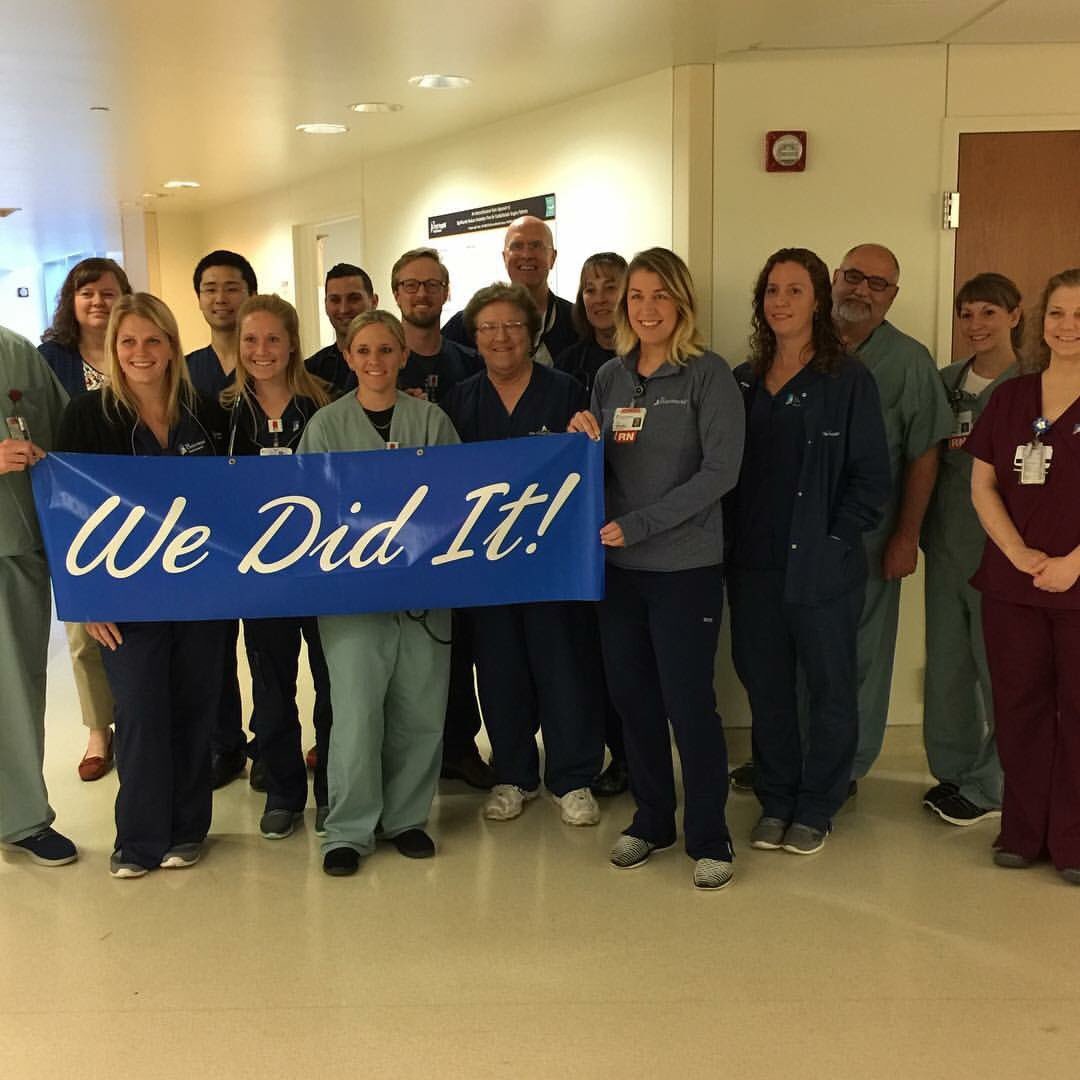 ChristHospital's tweet photo. From @CNOJulieHolt: Congrats CVICU! 99th %ile for patient experience, nurses section, entire @PressGaney database! Thank you. #TCHNursesWeek https://t.co/qEHl6yyGLf