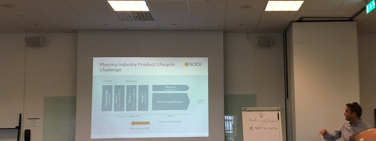 IFSNordics's tweet photo. Next up SOBI talks #pharma and working together w @IFSworld . Both in R&D and #manufacturing . #manufacturingforum17 https://t.co/GTuqXAOM03