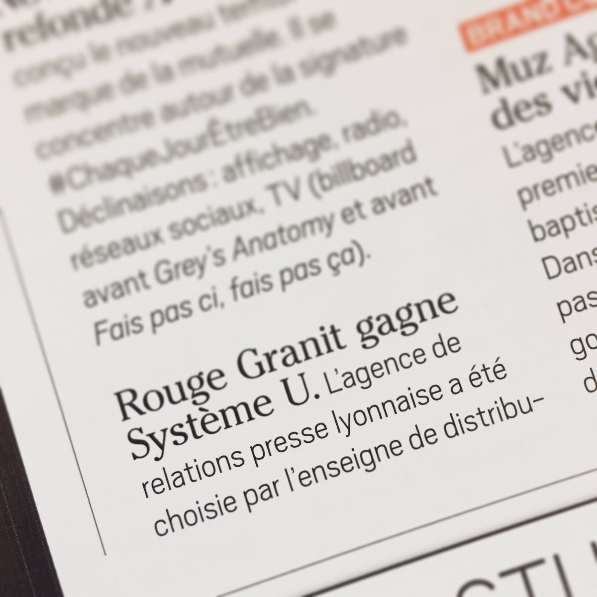 Cc <a href="/InterMedia_Lyon/">InterMédia</a> / "L'agence Rouge Granit choisie par @U_LESMAGASINS pour gérer les campagnes RP du pôle vin" 🍷