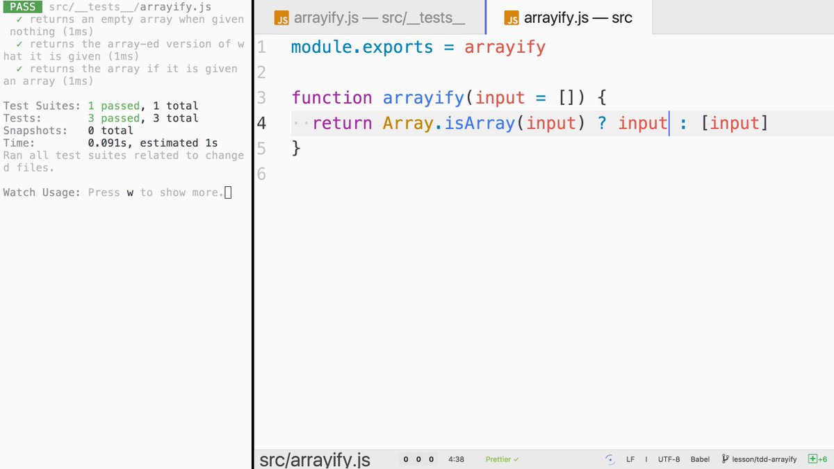 kentcdodds's tweet photo. .@eggheadio @fbjest π "How to Use Test Driven Development to write a function from scratch" on @eggheadio https://t.co/NLv6RCpTOA #eggheadADay π #JavaScript https://t.co/IRDGYCbmpb