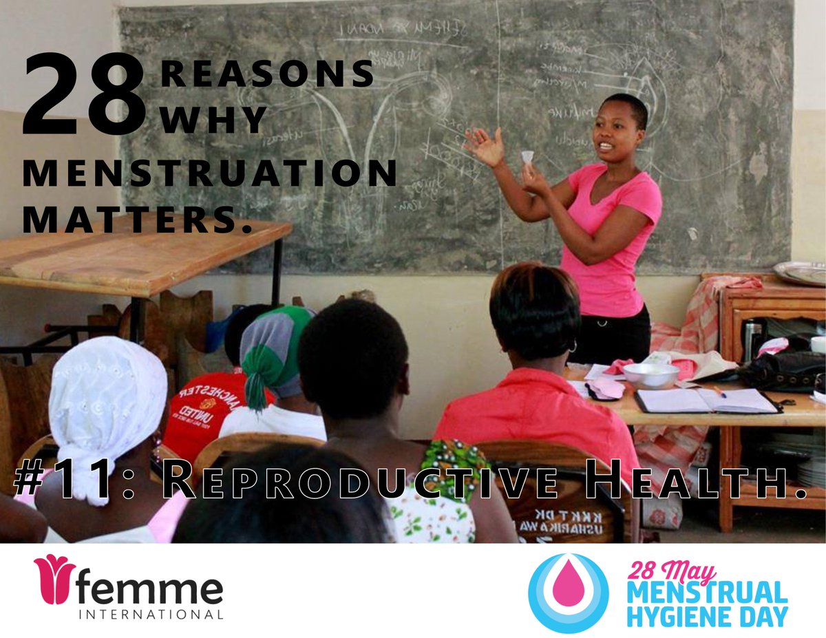 Menstruation needs to be included in ALL reproductive health education programs! #MenstruationMatters #28ReasonsWhy