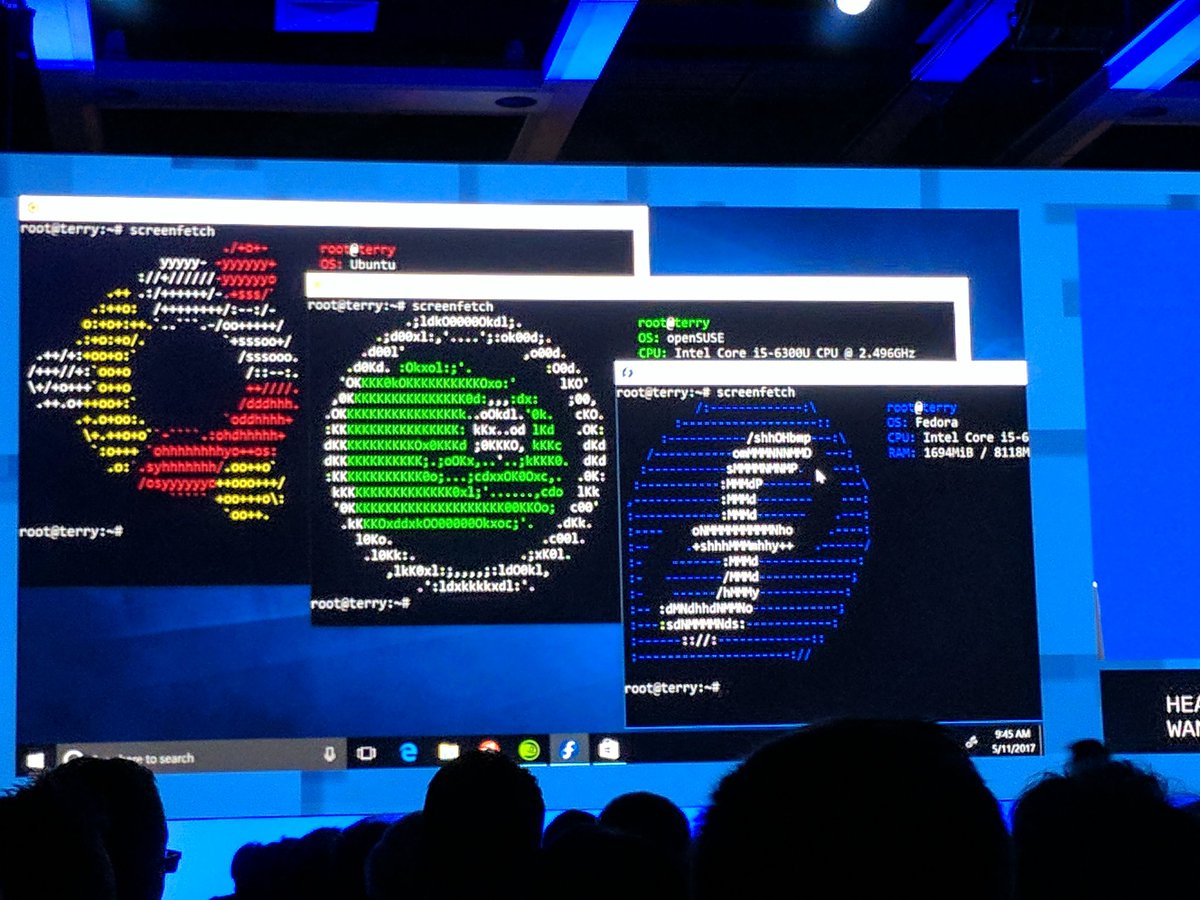 shankuehn's tweet image. #linuxisridingcoach, #linuxonwindows, #Microsoft, #MSBuild