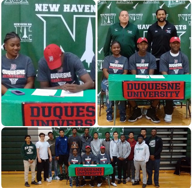 Hoopcity6's tweet photo. HOOPCITY- Congrats to Eric Williams @ericwilliams708 signing his letter of intent to attend Duquesne University. #SPARKUPDEN #DCITYHOOPS https://t.co/XyIbpG0n8m