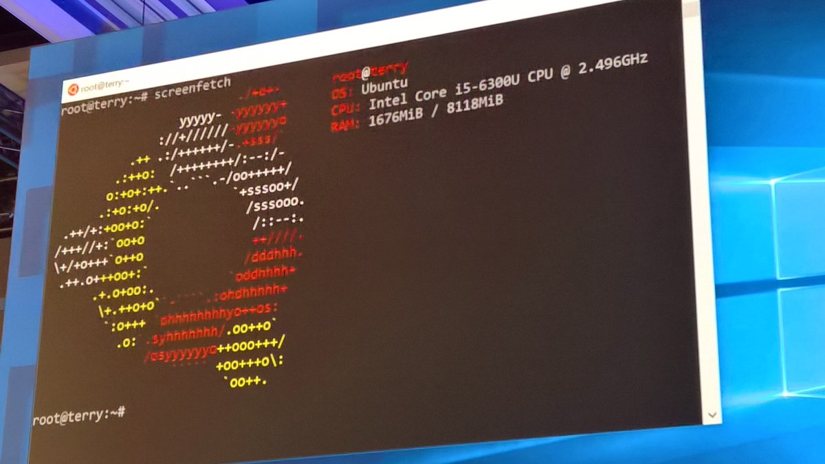 sachaqs's tweet photo. .@ubuntu @openSUSE and @fedora are coming to the @windowsstore too π΅ #Linux #Dev #MSBuild #FrenchAtBuild https://t.co/6hVxuXxqba