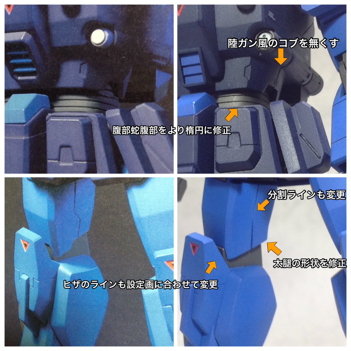 ট ইট র Van プラバンスキー 進撃の荒大熊猫 Hgucブルーディスティニーexam発表に便乗して過去に製作したブルーディスティニー1号機の改修箇所を W 画像のようにいろいろと設定画に合わせるべく改造してました 今回新しく出るキットは頭部も大河原先生風