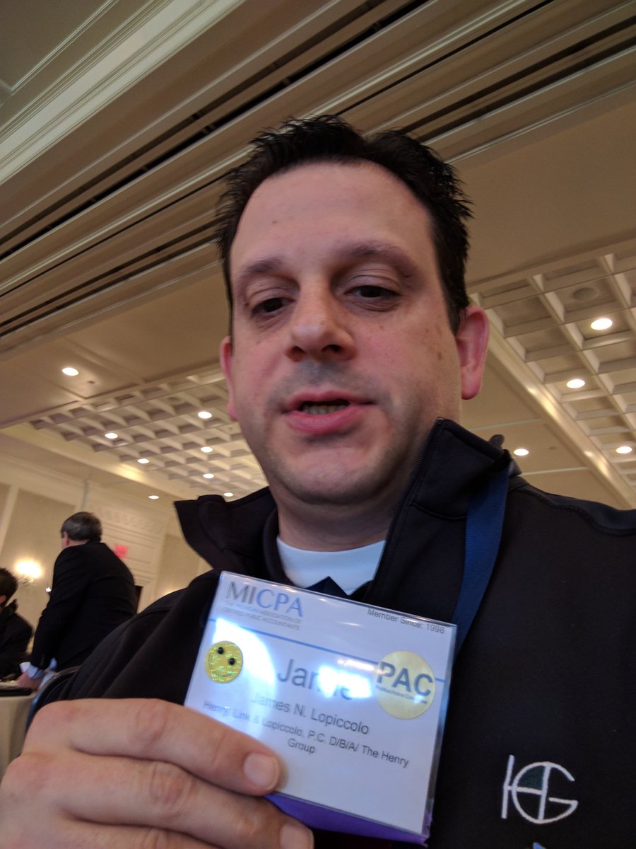 JLopCPA's tweet photo. Smile for MAF @MichiganCPAs Members Advisory Symposium a great cause and world class organization #MICPAStrong #MICPAEntry https://t.co/c31wf4lZqY