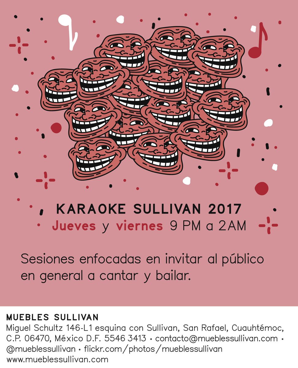 mueblessullivan's tweet photo. Jeuves y veirnes, Karoake… 9 a 2… Vengan ! #vengan https://t.co/VFIfL3SHLs