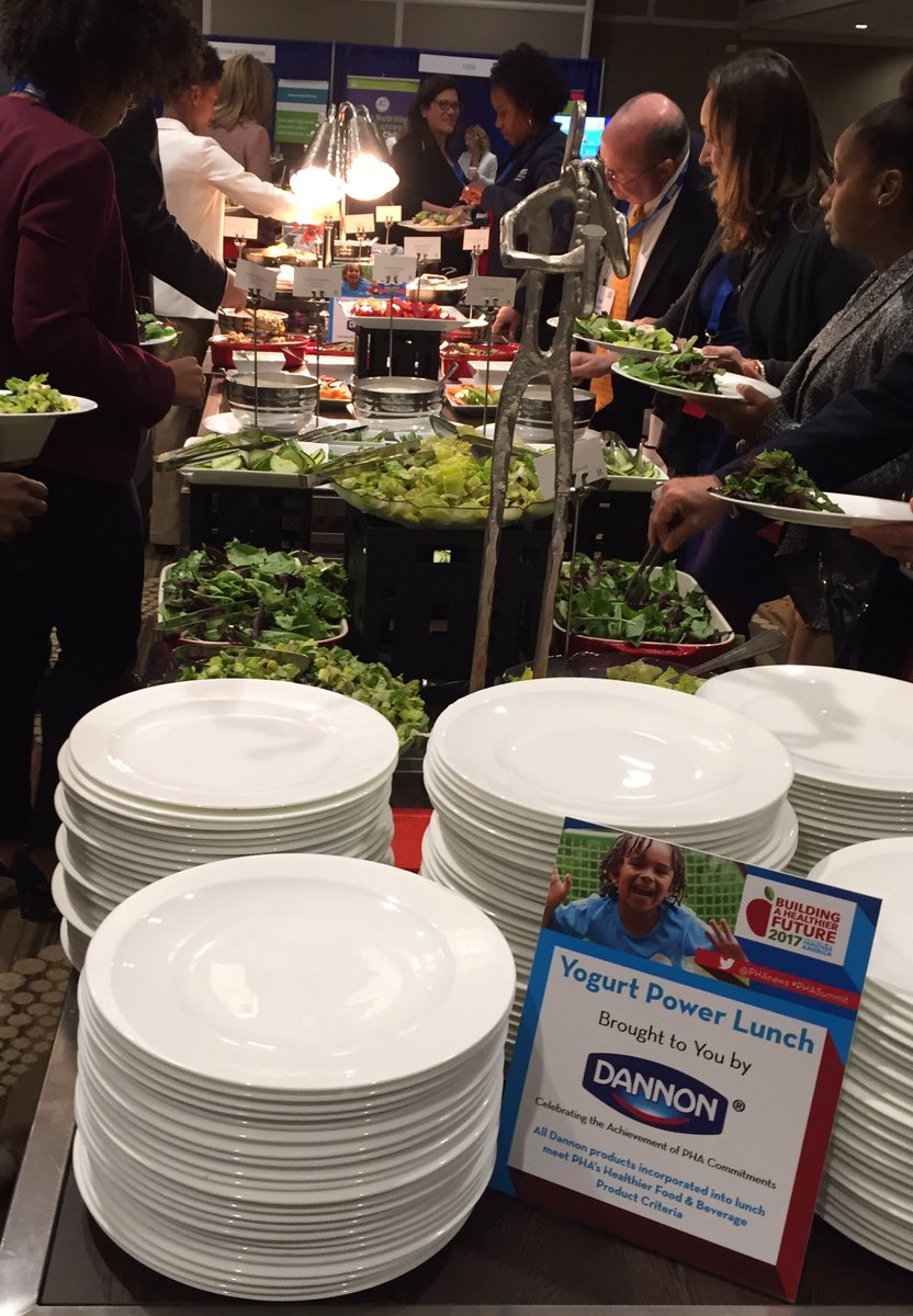 Thanks <a href="/Dannon/">Dannon</a>-Healthy Power lunch <a href="/PHAnews/">Partnership for a Healthier America</a> #PHASummit.  Great examples of healthy eating. We do the same <a href="/EcoSpacesEd/">ecospaces education</a> <a href="/EduChefRobert/">Robert Wallauer</a> #cook
