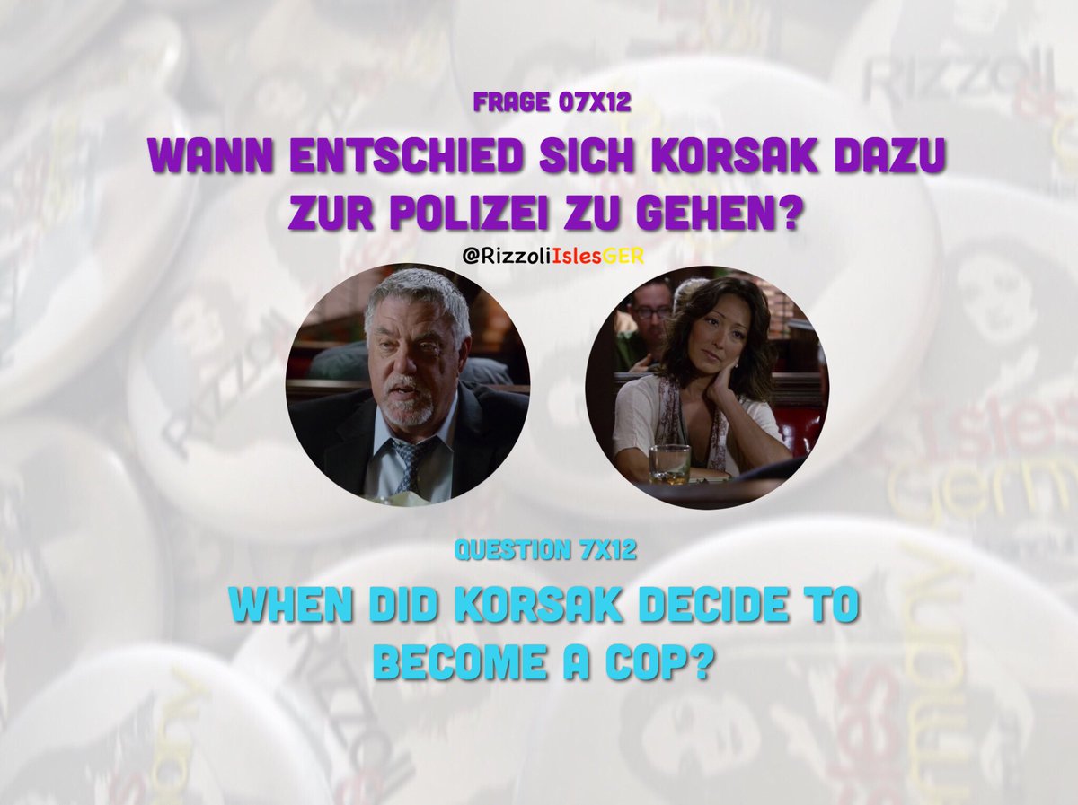 RizzoliIslesGER's tweet photo. [ RIZZOLI &amp; ISLES GERMANY BUTTON ]
Frage 7x12
Question 7x12
#RizzoliandIsles #FrageButton #QuestionButton https://t.co/AiJhiyQqWC