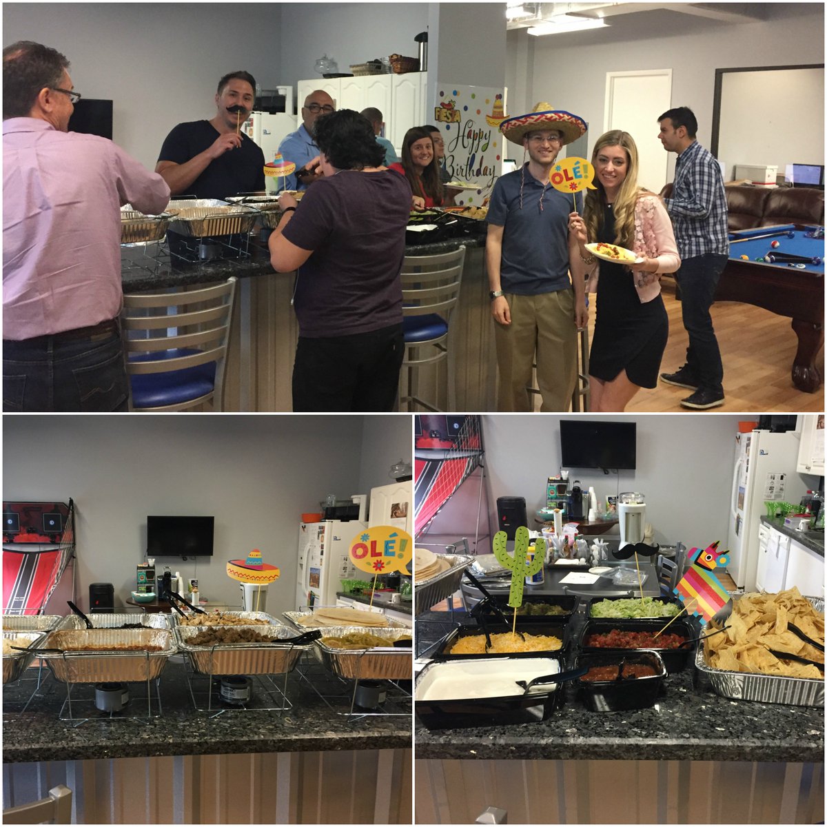 RandSocialMedia's tweet photo. A little #ThrowbackThursday to our #CincoDeMayo part last week! #TeamRand #RandPerks #BestPlacesToWork https://t.co/5ADrXZJWTi