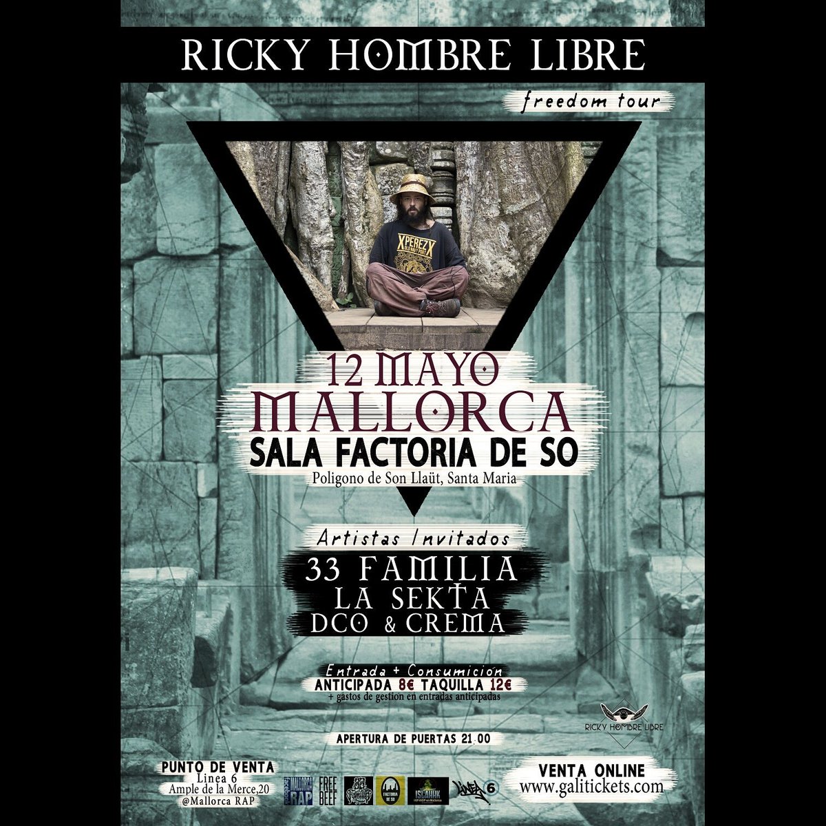 RickyLibre's tweet photo. Solo faltan unas horas para poder pillar la anticipada en galitickets!!
Nos vemos en nada familia!!
Un abrazote Mallorca! ❤ https://t.co/wCsWMhAX9C
