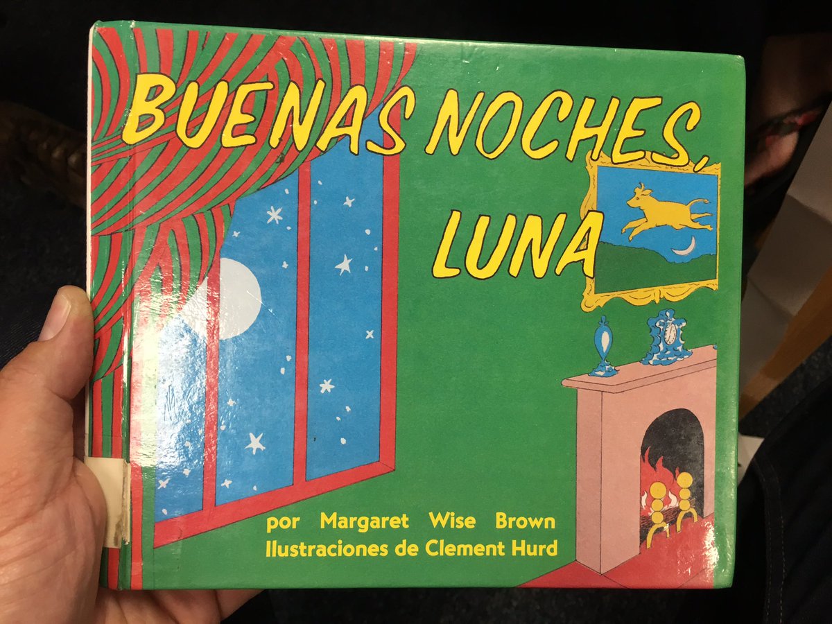 jplewis78's tweet photo. The things you find on #KWREDDay!  Goodnight Moon in Espanol!  Love it. #BookspringATX https://t.co/X2H6xhXSCv