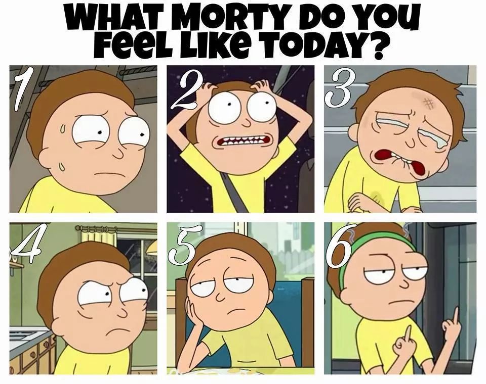 DisneyChic33's tweet photo. When you go through all 6 stages in one day. #finals #immorty https://t.co/a1G9P1DK8P
