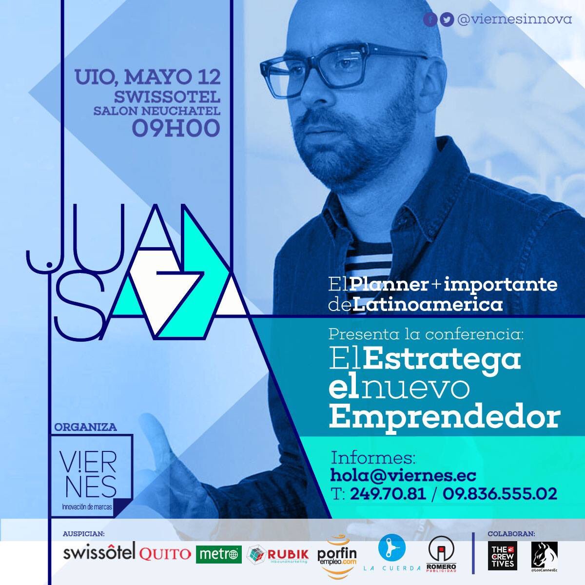 behanceQUITO's tweet photo. @juanisaza el planner más importante de Latinoamérica en Ecuador!!! @SwissotelQuito de 9 a info>https://t.co/TBCGtCVMdY #PlannerEstratégico https://t.co/dOL75JWKTZ